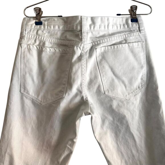 CLUB MONACO Straight Slim Leg Denim White Sz 27 - Picture 4 of 5